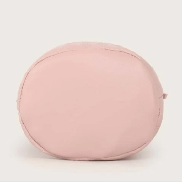 Tassel Textured Bucket Crossbody  Bag Pink - Picture 6 of 12